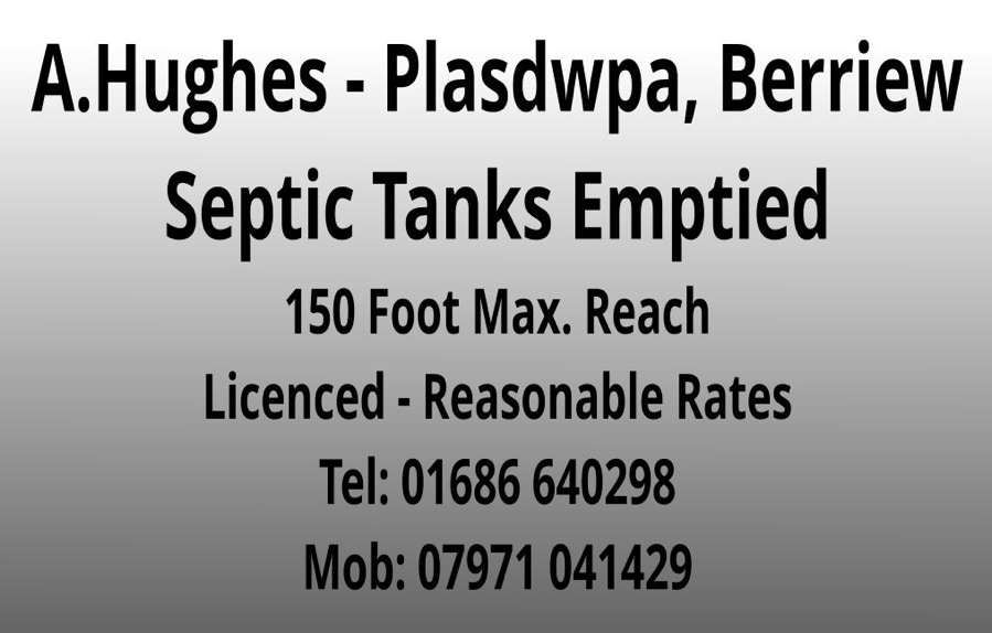 Advert for septic tank service